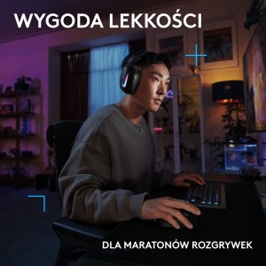 Słuchawki Logitech G522 Lightspeed Czarne (981-001544) 6