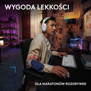 Słuchawki Logitech G522 Lightspeed Białe (981-001550) 6
