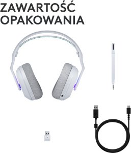 Słuchawki Logitech G522 Lightspeed Białe (981-001550) 9