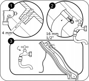 Ślizg zjeżdżalnia wodna dł. ok. 2,2M pastelowy różowy 6