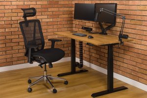Biurko regulowane Conwork Elegant OAK 130x60 cm 1