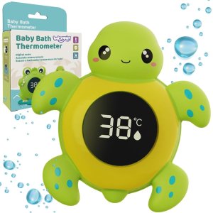 WOOPIE BABY Termometr do Kąpieli 2w1 Mierzenia Temperatury Wody i Pomieszczenia Żółwik 1