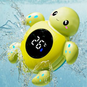 WOOPIE BABY Termometr do Kąpieli 2w1 Mierzenia Temperatury Wody i Pomieszczenia Żółwik 3