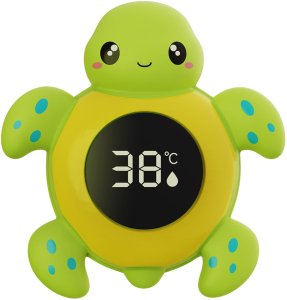 WOOPIE BABY Termometr do Kąpieli 2w1 Mierzenia Temperatury Wody i Pomieszczenia Żółwik 5