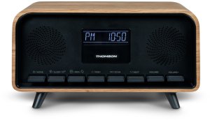 Głośnik Thomson Głośnik drewniany bezprzewodowy COSY Bluetooth Radio FM Alarm LCD 30W 2