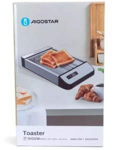 Płaski toster 1000W opiekacz do przekąsek 6-stopniowa regulacja mocy 7