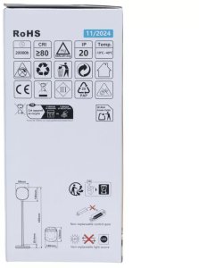 Lampa stołowa LED z możliwością ściemniania 4W 4000K zasilana 5V/USB 9