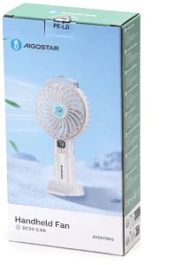 Przenośny wentylator z mgiełką 4,3 cala 3 łopatki 5 prędkości 2400mAh 5