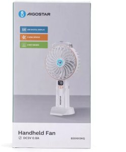 Przenośny wentylator z mgiełką 4,3 cala 3 łopatki 5 prędkości 2400mAh 6