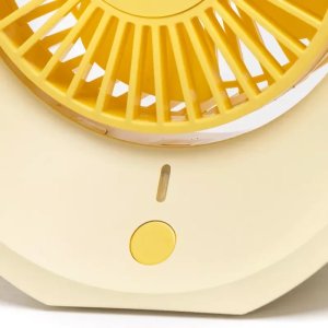 Przenośny wentylator stołowy, 4 łopatki, 3 prędkości, 1200 mAh 5V/USB 4
