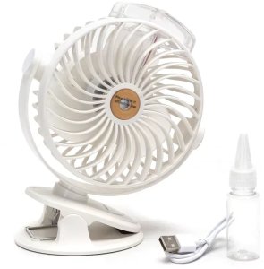 Wentylator z klipsem i mgiełką bezprzewodowy 13cm 5 prędkości 5V/USB 2