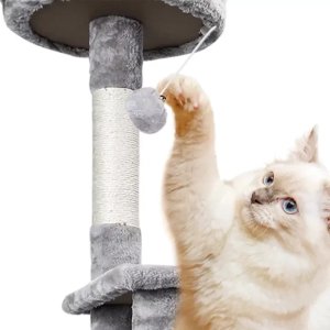 Wielofunkcyjny drapak dla kota 89x45x148cm z hamakiem i altanką 2