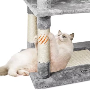 Wielofunkcyjny drapak dla kota 89x45x148cm z hamakiem i altanką 3
