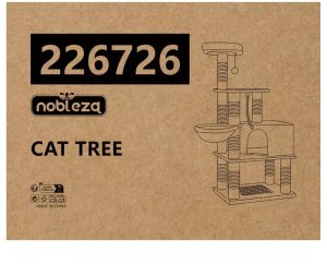 Wielofunkcyjny drapak dla kota 89x45x148cm z hamakiem i altanką 7