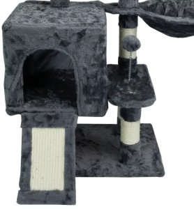 Nobleza Drapak plac zabaw dla kota 42x34x98cm z legowiskiem altanką i kulkami 4