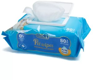 Nobleza Chusteczki higieniczne z serii Pure Water 80 szt. do sierści zwierząt 2