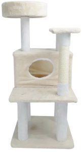 Nobleza Wieża drapak dla kota 40x40x90cm z domkiem legowiskiem i platformową 2