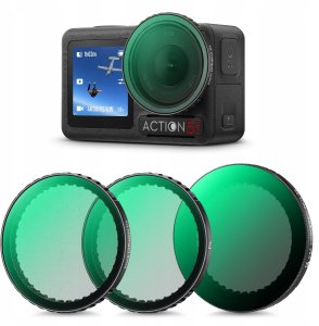 Zestaw Filtrów 3w1 Pl + Nd2-32 + Black Diffusion 1/4 Do Dji Osmo Action 3 4 5 Pro / Sku.2360 1