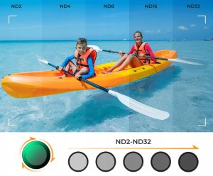 Zestaw Filtrów 3w1 Pl + Nd2-32 + Black Diffusion 1/4 Do Dji Osmo Action 3 4 5 Pro / Sku.2360 5