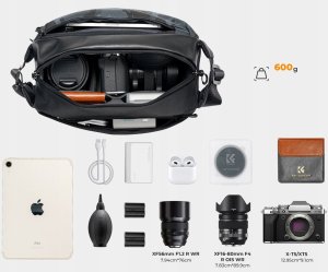 Torba Fotograficzna Walizka Saszetka Etui Na Aparat Kamerę Telefon K&f 10l / Urban Camo / Kf13.157v4 5