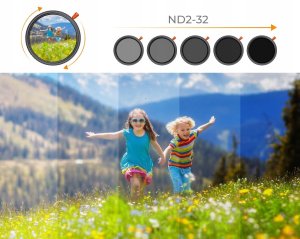 Filtr Hybrydowy 3w1 K&f 49 Mm 49mm Fader Nd2-32 + Cpl + Black Diffusion 1/4 / Kf01.2062 6