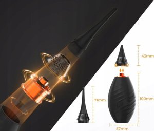 Gruszka Dmuchawka 2w1 Do Czyszczenia Matrycy Optyki Aparatu Obiektywu K&f / Kf08.041 / Czarny 7