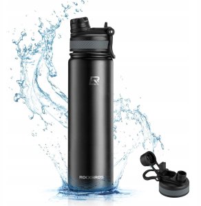 RockBros Bidon termiczny Rockbros 35210029002 rowerowy na napoje 650 ml - czarny 2