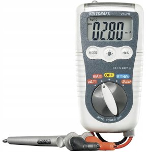 Multimetr cyfrowy VOLTCRAFT VC-20 IP54 CAT IV 600V 516020 1