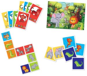 Gra rodzinna 4 w 1 Dżungla 3