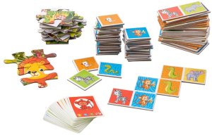 Gra rodzinna 4 w 1 Dżungla 4