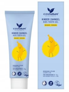 COSNATURE_Kids Tooth Gel żel do zębów bez fluoru dla dzieci 0-6 lat Truskawkowy 75ml 4