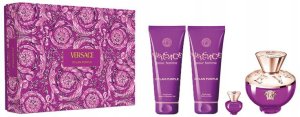 SET VERSACE Dylan Purple Pour Femme EDP spray 100ml + BODY LOTION 100ml + SHOWER GEL 100ml + EDP 5ml 1