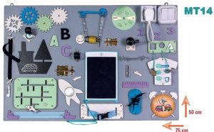 TABLICA drew. 50x75 cm, manipul., STATEK, kolor. 3