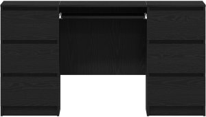 Biurko vidaXL Czarne 140 cm x 50 cm 6