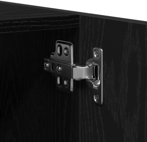 vidaXL Zestaw mebli łazienkowych 3-częściowy czarny dąb 9