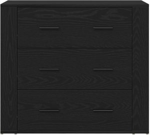 vidaXL Wysoka szafka Czarny dąb 80x33x150 cm Drewno kompozytowe 8