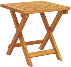 vidaXL Leżak słoneczny z poduszką i stołem w czerwonym drewnie akacjowym, Składany leżak z kółkami i poduszką w czerwonym drewnie akacjowym 5