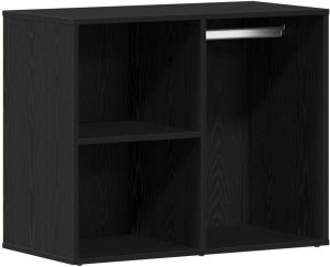 Zestaw toaletkowy vidaXL z oświetleniem LED czarny dąb, materiał drewnopochodny, Toaletka LED vidaXL w czarnym dębie, 60x40x140 cm, wykonana z materiału drewnopochodnego, Cabinet kosmetyczny vidaXL czarny dąb 80x40x75 cm, z materiału drewnopochodne 7