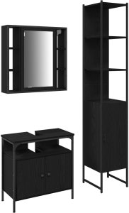 Zestaw toaletki 3-częściowy vidaXL Szary Sonoma z drewna inżynieryjnego 2