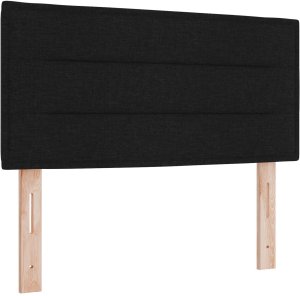 vidaXL Łóżko Box Spring z materacem czarne 120x200 cm tkanina 7