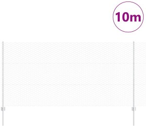 vidaXL Słupki ogrodzeniowe 10 sztuk U-Channel 120 cm Stal ocynkowana, Ogrodzenie heksagonalne 1,2 x 10 m Stal ocynkowana 3