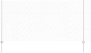 vidaXL Słupki ogrodzeniowe 10 sztuk U-Channel 120 cm Stal ocynkowana, Ogrodzenie heksagonalne 1,2 x 10 m Stal ocynkowana 6