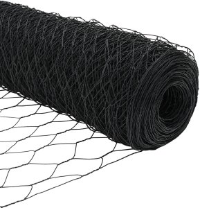 vidaXL Słupy ogrodzeniowe 22 szt. U-Channel Szare 120 cm Stalowe, Ogrodzenie Hexagon Szare 1.2x100 m Stalowe 9