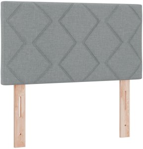 vidaXL Łóżko sprężynowe z materacem Jasnoszary 120x190 cm Tkanina 7