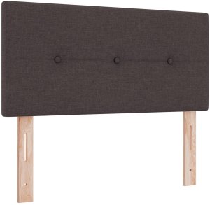 vidaXL Łóżko Box Spring z materacem Brązowe 120x190 cm Tkanina 7