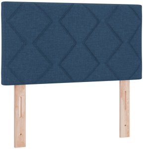 vidaXL Łóżko typu box spring z materacem Niebieskie 120x200 cm Tkanina 7