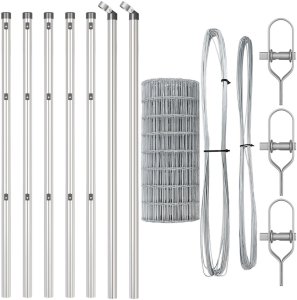 vidaXL Ogrodzenie Euro z 7 słupami 0.6x10 m ze stali ocynkowanej 2