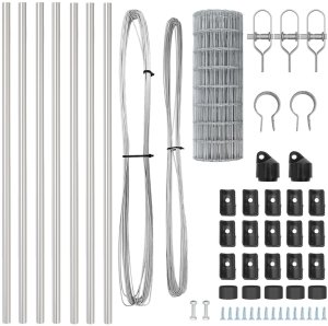 vidaXL Ogrodzenie Euro z 7 słupami 0.6x10 m ze stali ocynkowanej 4