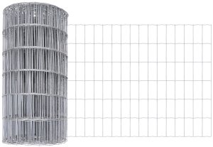 vidaXL Ogrodzenie Euro z 7 słupami 0.6x10 m ze stali ocynkowanej 5