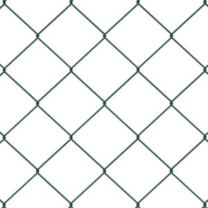 vidaXL Ogrodzenie z siatki ogniwowej z 7 słupkami 1x10 m ze stali ocynkowanej zielonej 8